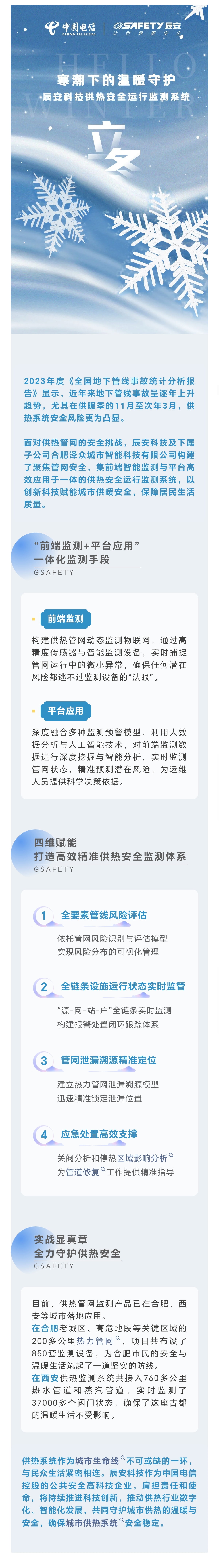 立冬？別怕！寒潮下的溫暖守護：辰安科技供熱安全運行監(jiān)測系統(tǒng)